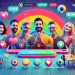 Celibook : Découvrez l'avenir des rencontres en ligne en France DALL·E 2025-01-30 18.07.59 – A modern, inviting dating platform interface with vibrant colors and engaging design. Show people chatting, webcam interactions, and a diverse group o